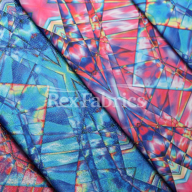 Mystic Geo - 4-Way Stretch Poly Spandex Print fabric