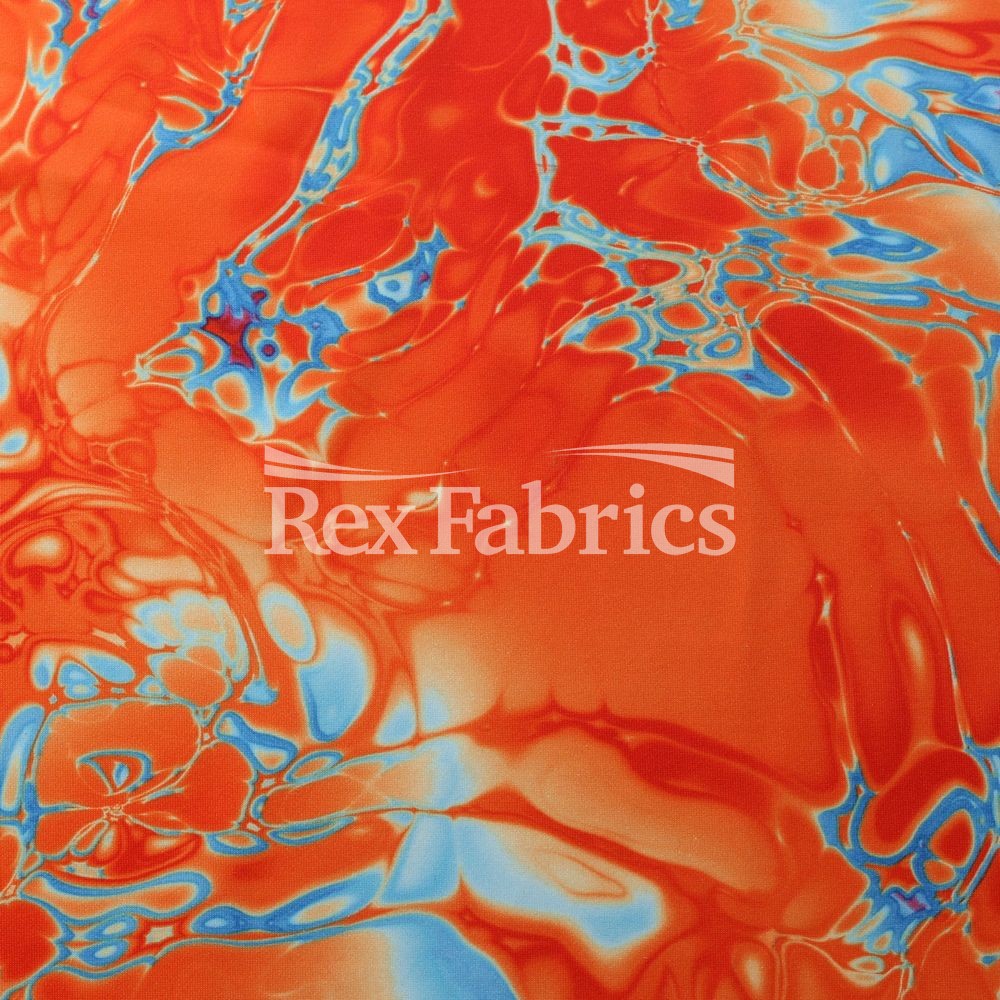 Vapor Wave - Poly Spandex Print fabric