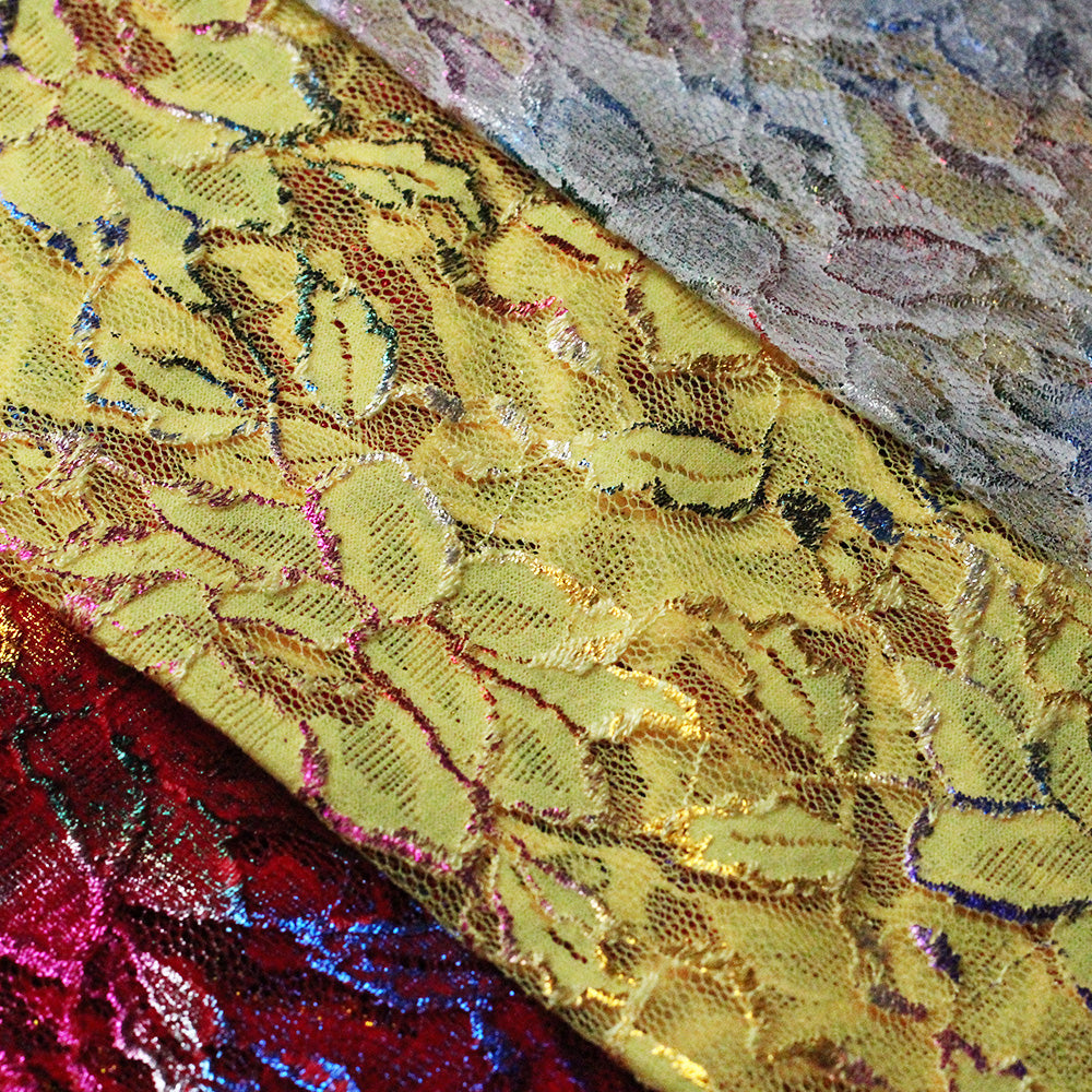 Passion Flower Foil fabric