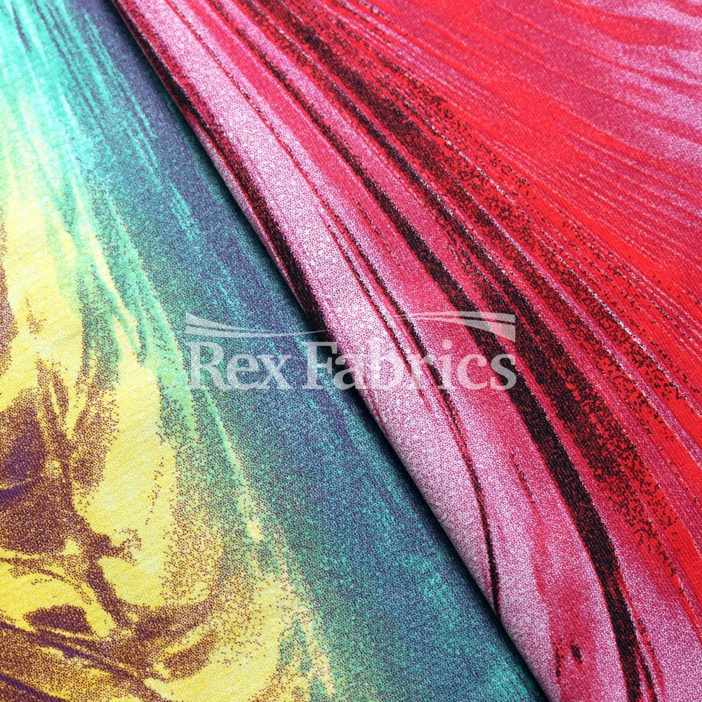 Pressure - 4-Way Stretch Textured Nylon Spandex Print fabric