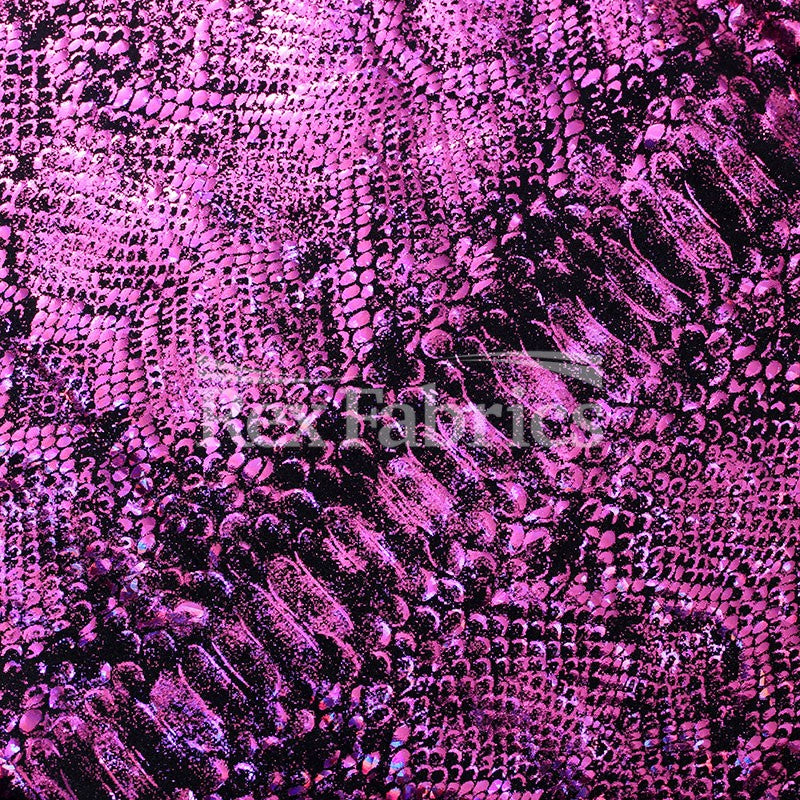 Python Holo - 4-Way Stretch Nylon Spandex Hologram fabric