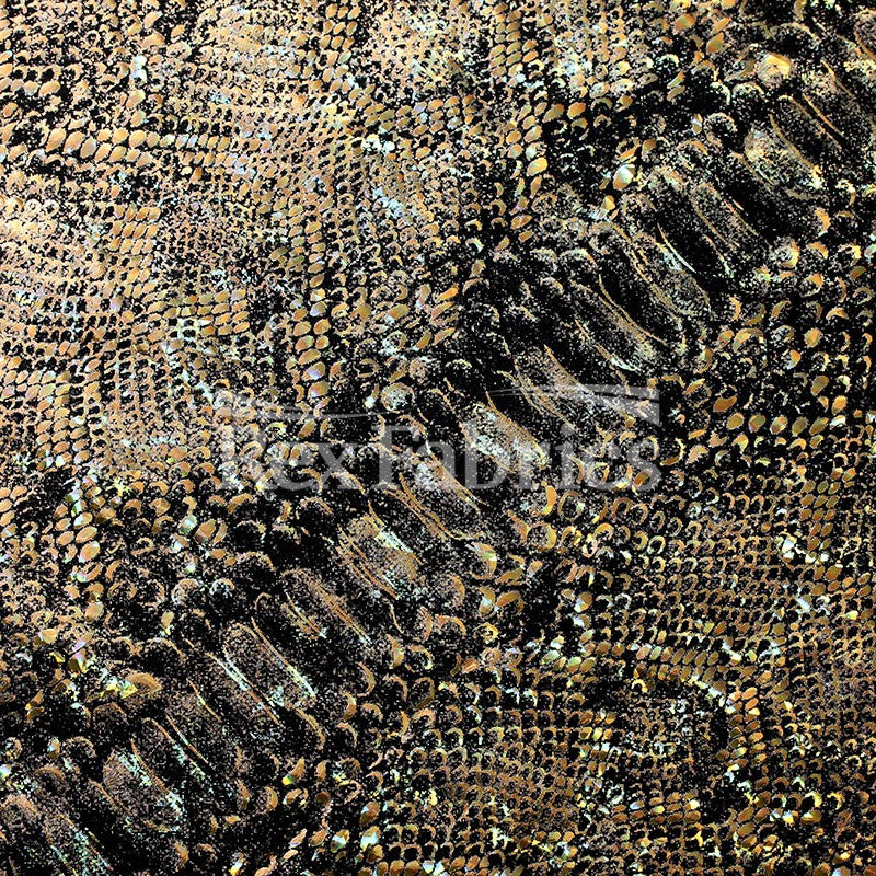 Python Holo - 4-Way Stretch Nylon Spandex Hologram fabric