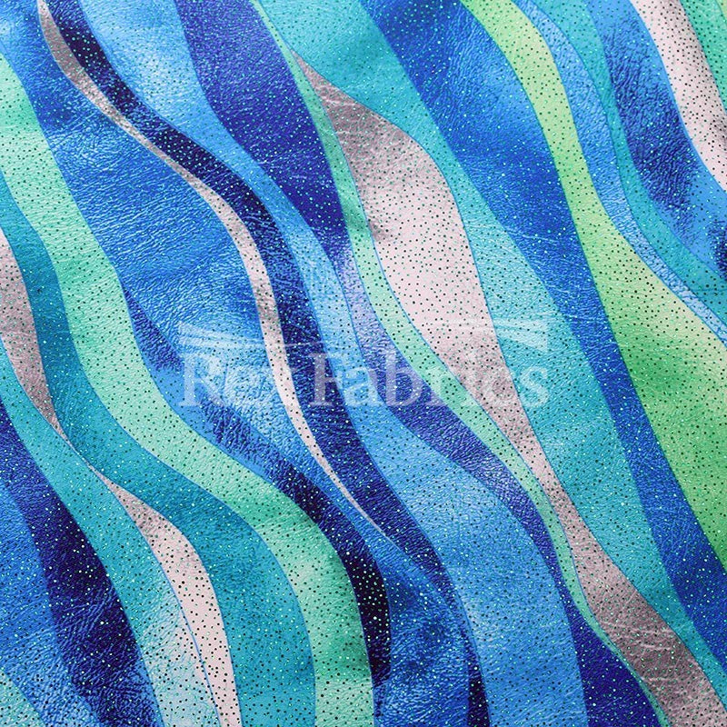 Raw Vinyl - 4-Way Stretch Poly Spandex Print fabric