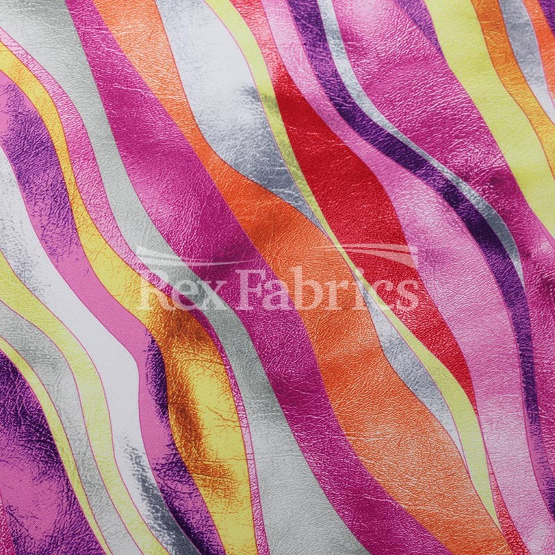 Raw Vinyl - 4-Way Stretch Poly Spandex Print fabric