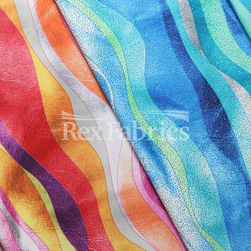 Raw Vinyl - 4-Way Stretch Poly Spandex Print fabric