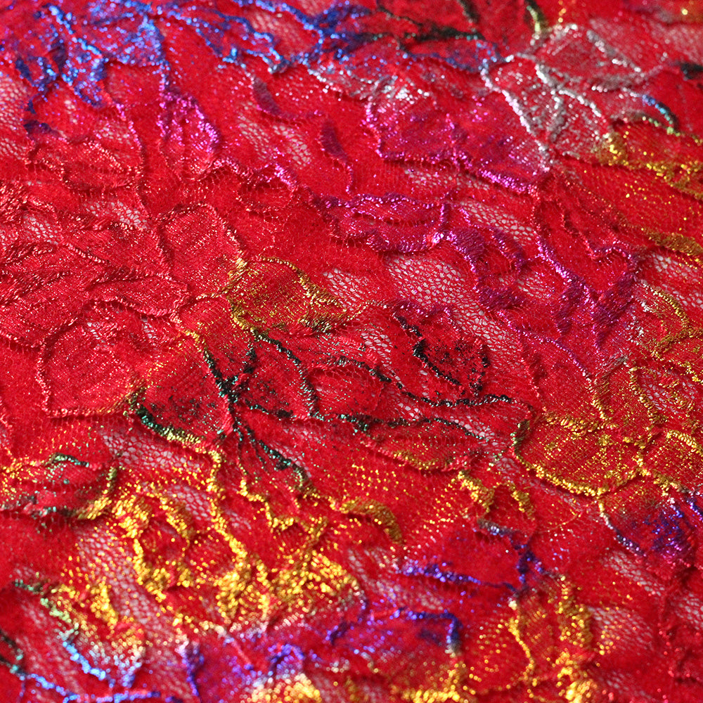 Passion Flower Foil fabric