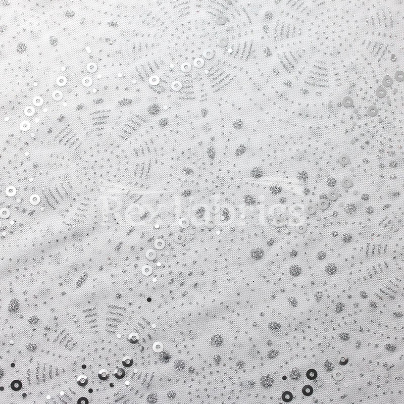 Spiral Foil Mesh - Poly Spandex Mesh in 5 Colorways - 120 GSM fabric
