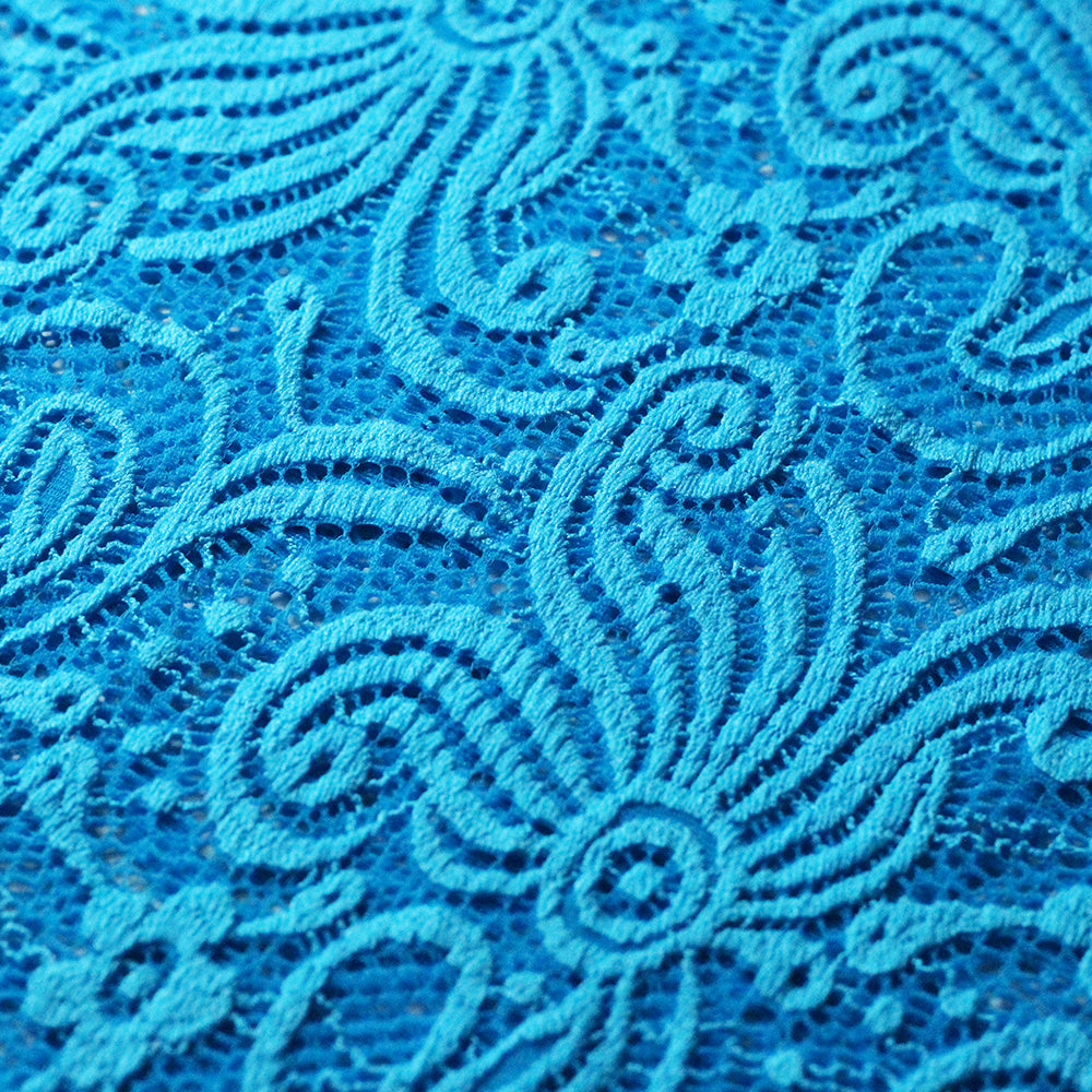 stretch lace dress fabric Floral Stretch Lace Deadstock