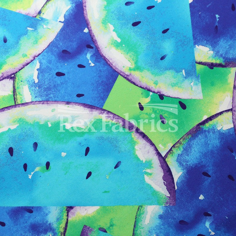 Watermelon - Nylon Spandex fruit-print fabric
