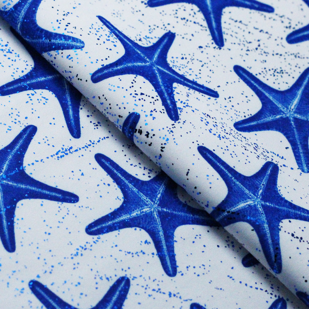 Sea Star - 4-Way Stretch Poly Spandex Print fabric