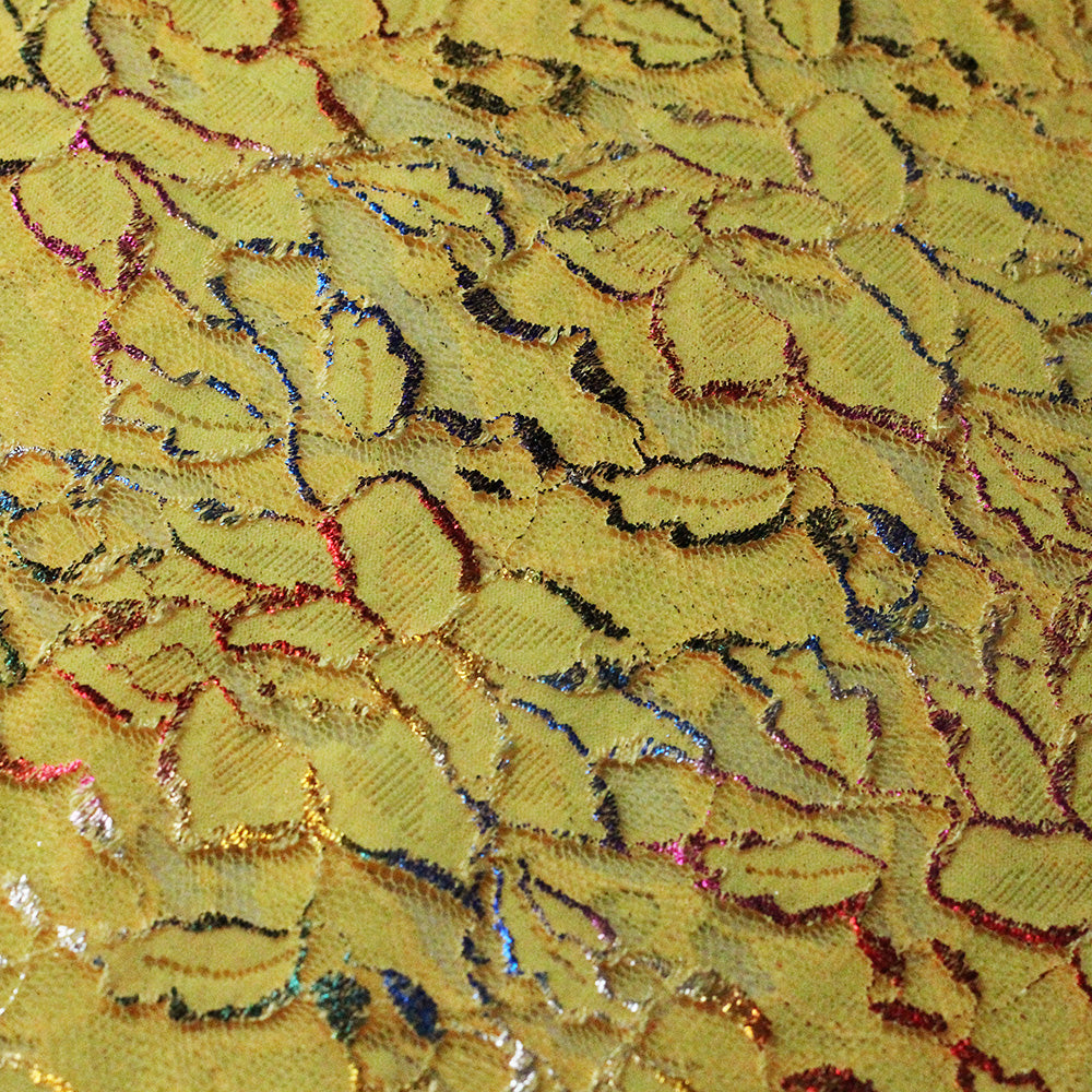Passion Flower Foil fabric